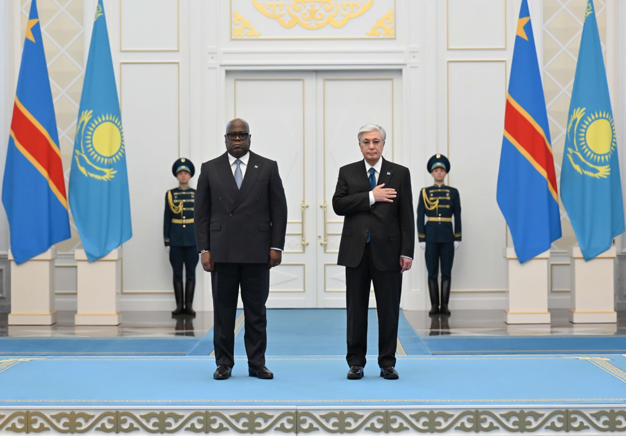 В Акорде состоялась официальная церемония встречи Президента Демократической Республики Конго