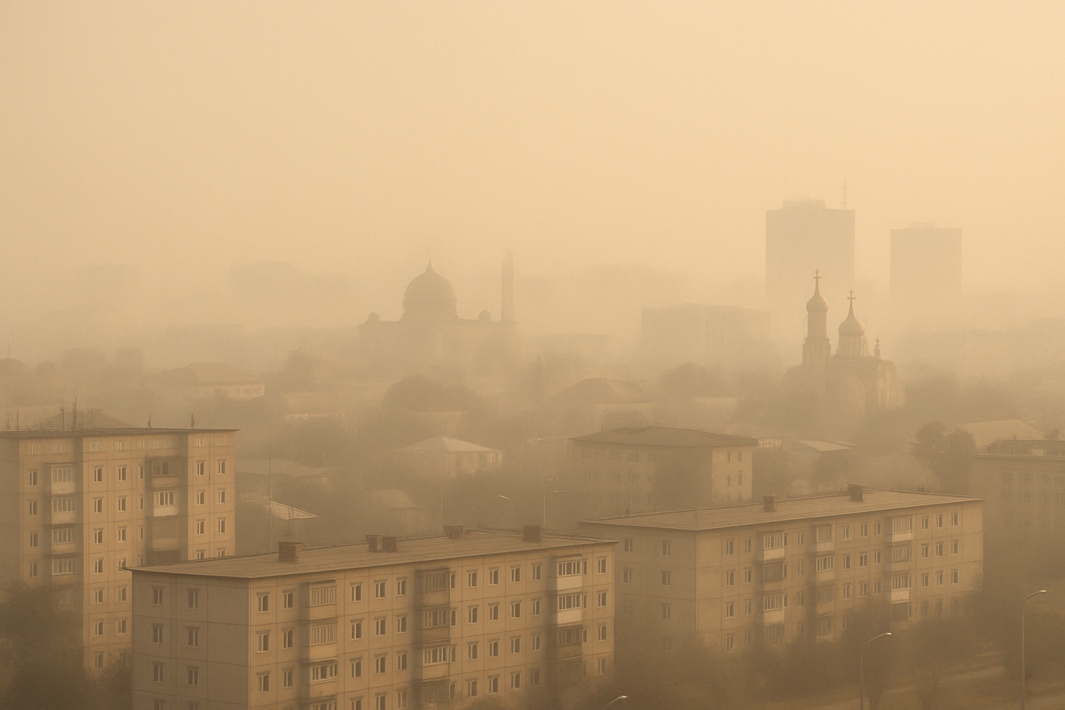 Жителей девяти городов предупредил об опасности "Казгидромет"