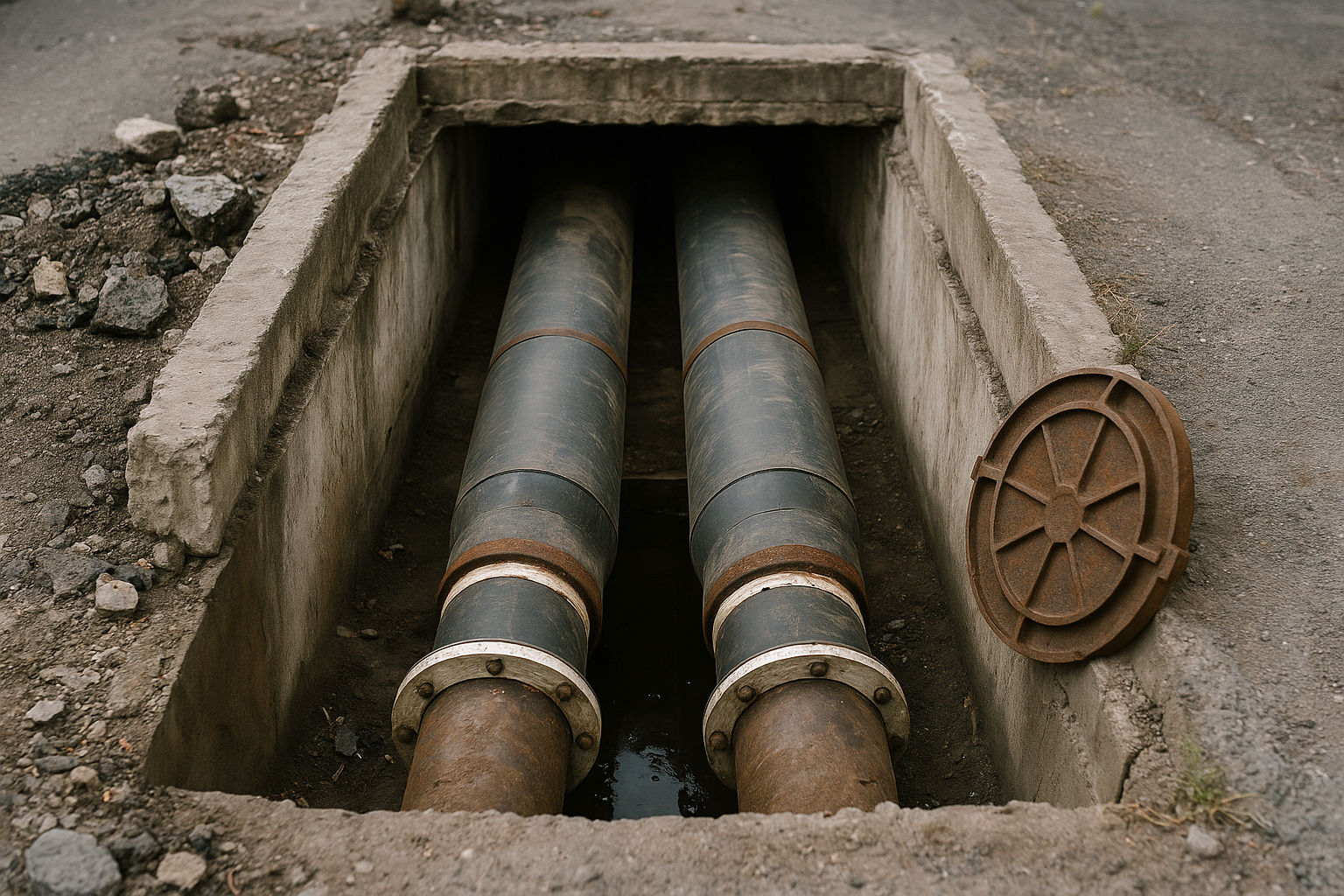 В Уральске закроют участок автодороги из-за ремонта теплотрассы