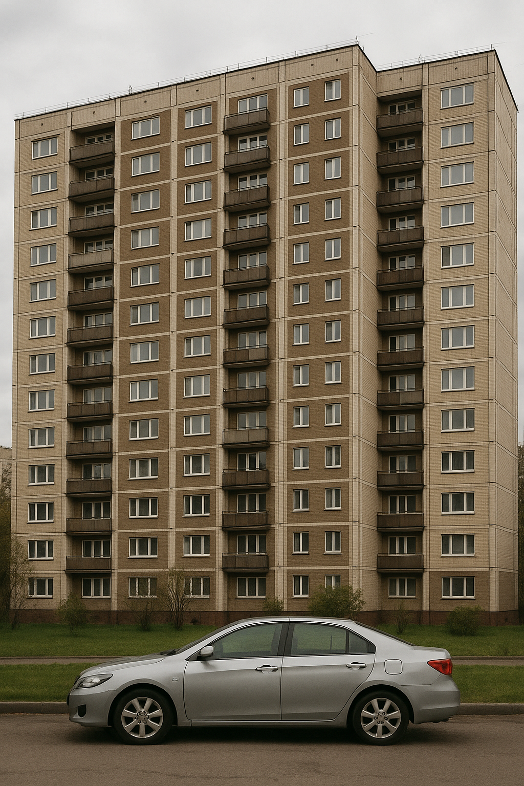 В стену многоэтажки в Усть-Каменогорске врезалась автоледи