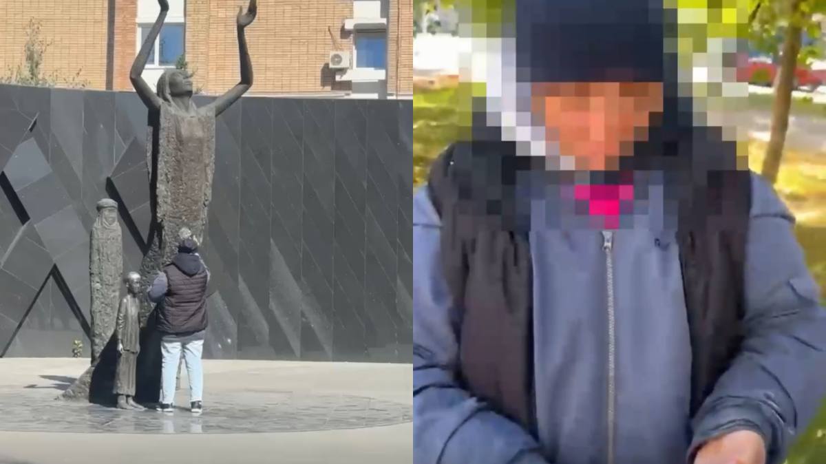 За осквернение памятника жертвам Голодомора к ответственности привлекли астанчанку