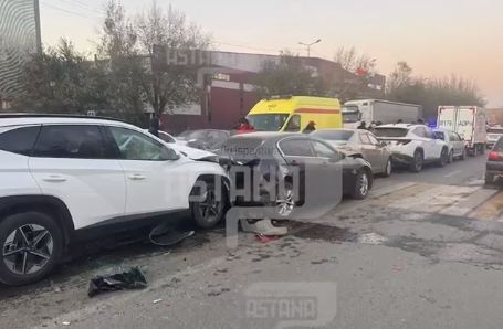 Массовое ДТП с участием пяти автомобилей произошло в Семее