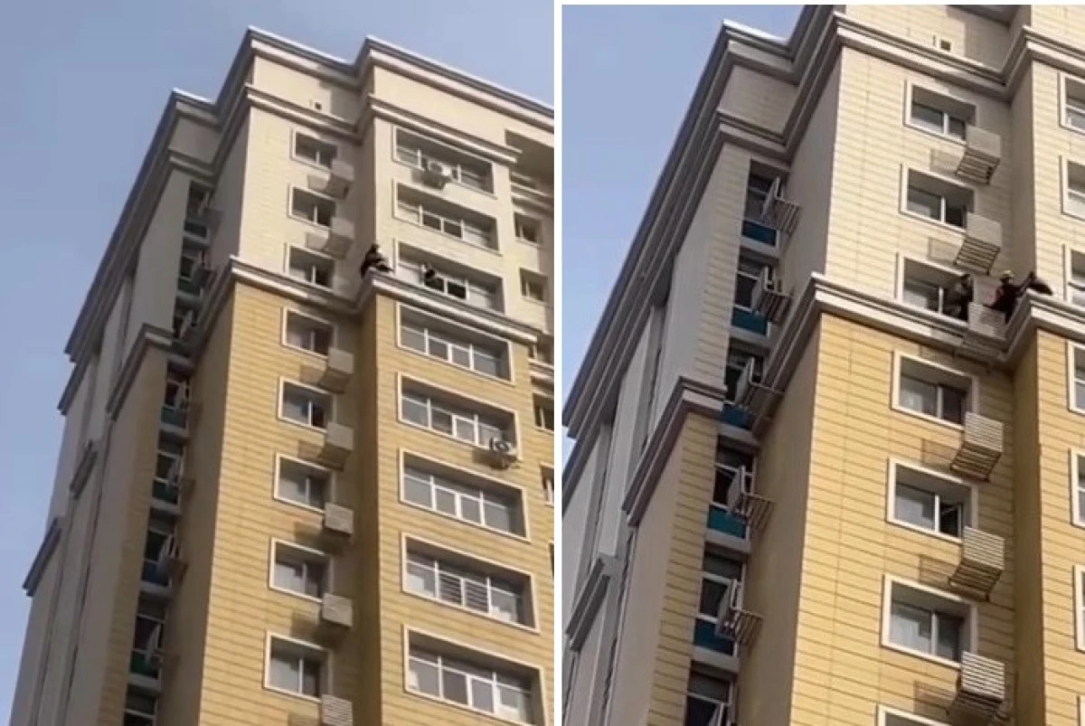 Девушка пыталась спрыгнуть с 15 этажа в Астане
