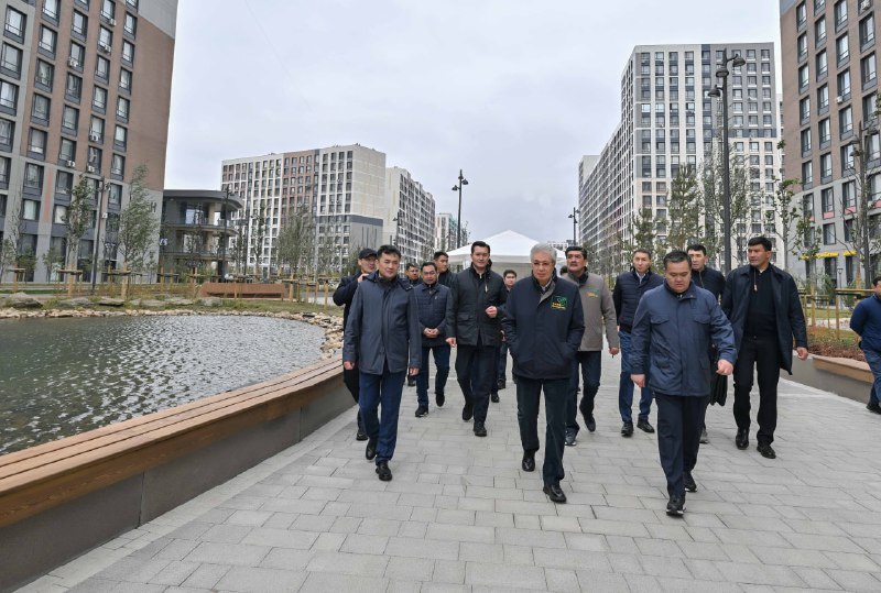 Касым-Жомарт Токаев осмотрел бульвар Greenline в районе «Нура»