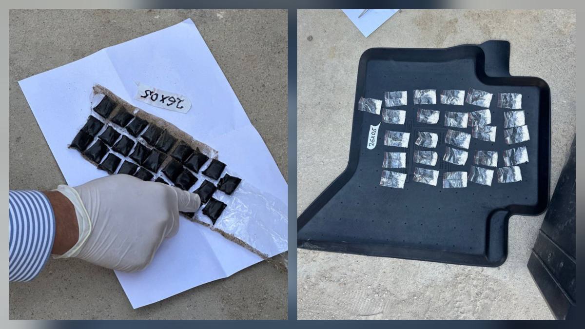 В Мангистауской области полицейские остановили наркокурьера