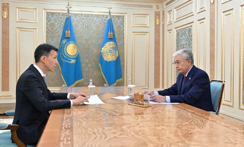Глава государства принял председателя правления АО «НАК «Казатомпром» Меиржана Юсупова