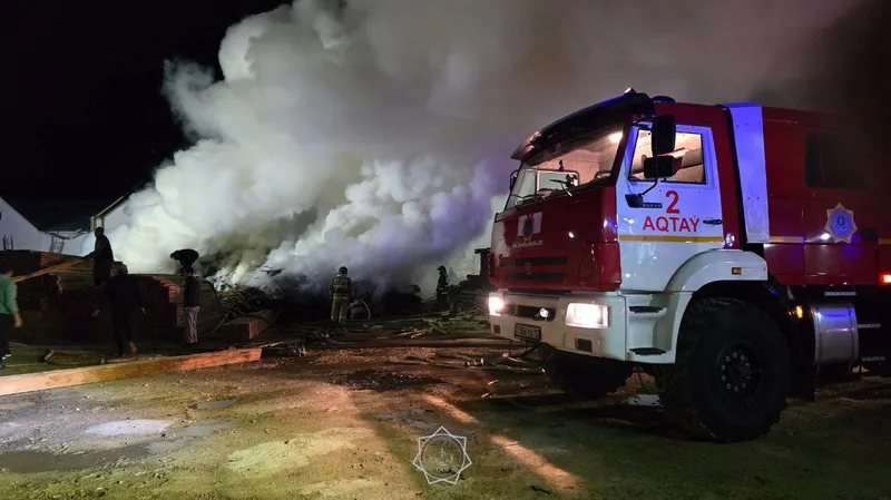 В Мангистауской области горел рынок