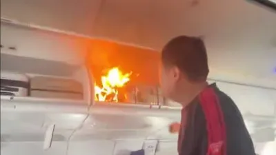 Самолет Air China экстренно сел в Шанхае из-за возгорания аккумулятора