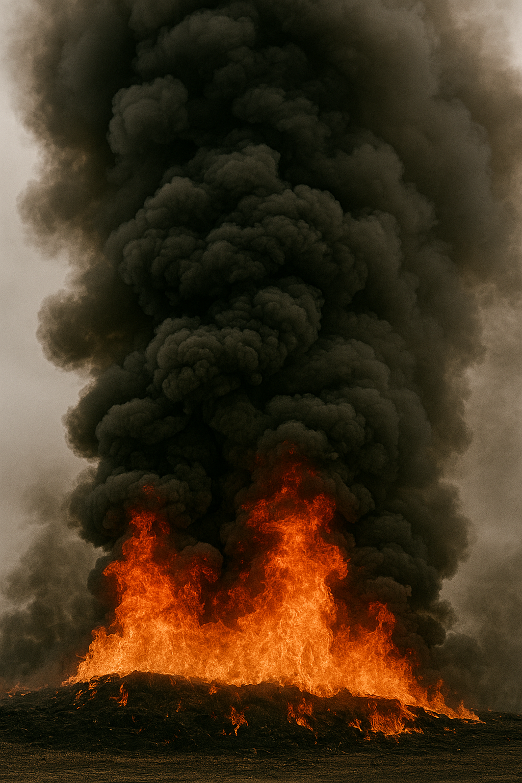 Из Атырау в Актау дошел едкий запах гари