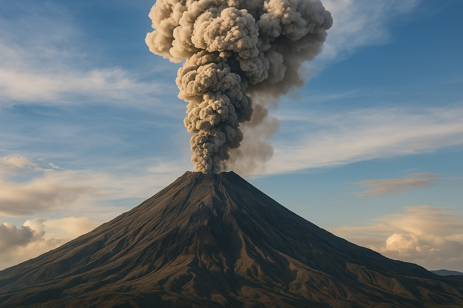 Вулкан, спавший 700 тысяч лет, проснулся