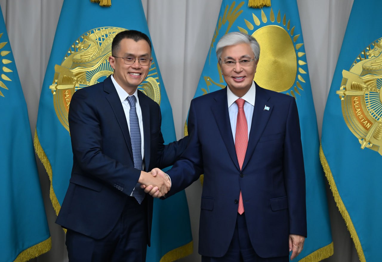 Президент провел встречу с основателем Binance Чанпэн Чжао