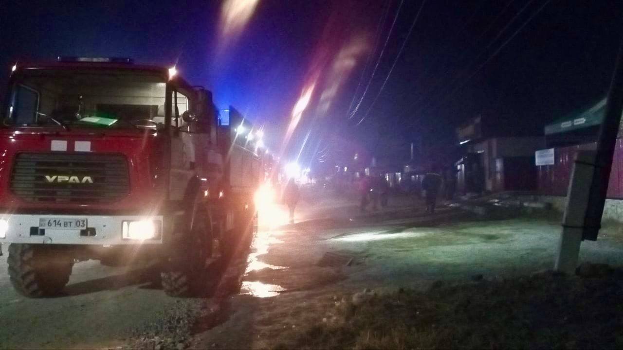 Банный комплекс горел в Акмолинской области