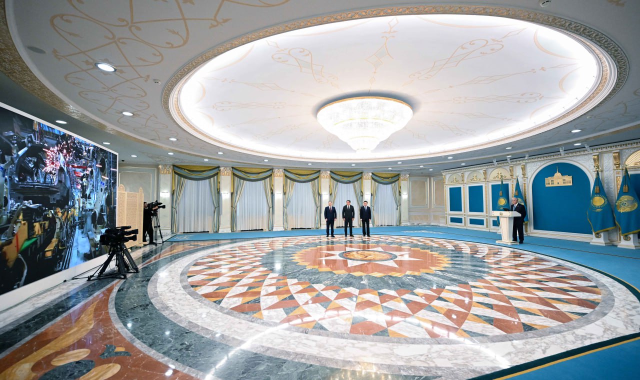 Глава государства в ходе телемоста открыл автомобильный завод KIA Qazaqstan