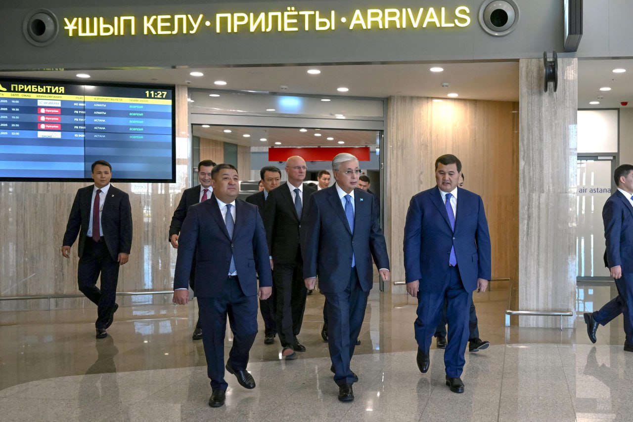 Токаев посетил новый терминал международного аэропорта «Қорқыт Ата»