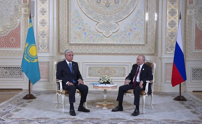 Токаев встретился с Путиным в Душанбе