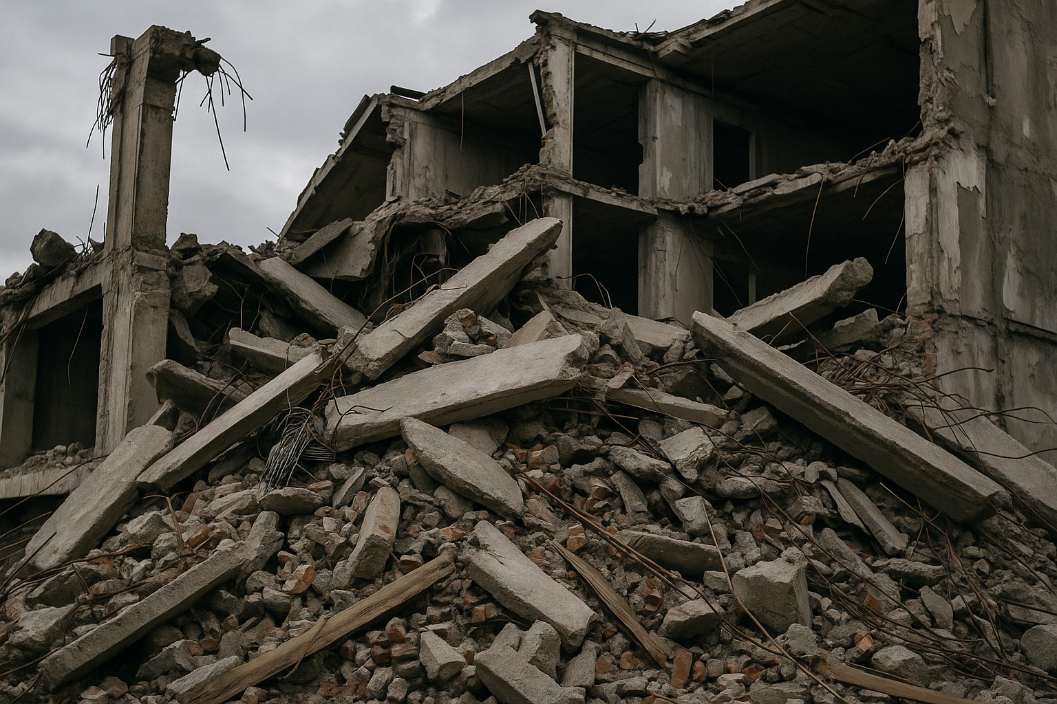 В Павлодаре на стройплощадке из-под завалов извлекли тело мужчины