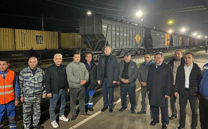 В Армению прибыл первый поезд с казахстанской продовольственной пшеницей