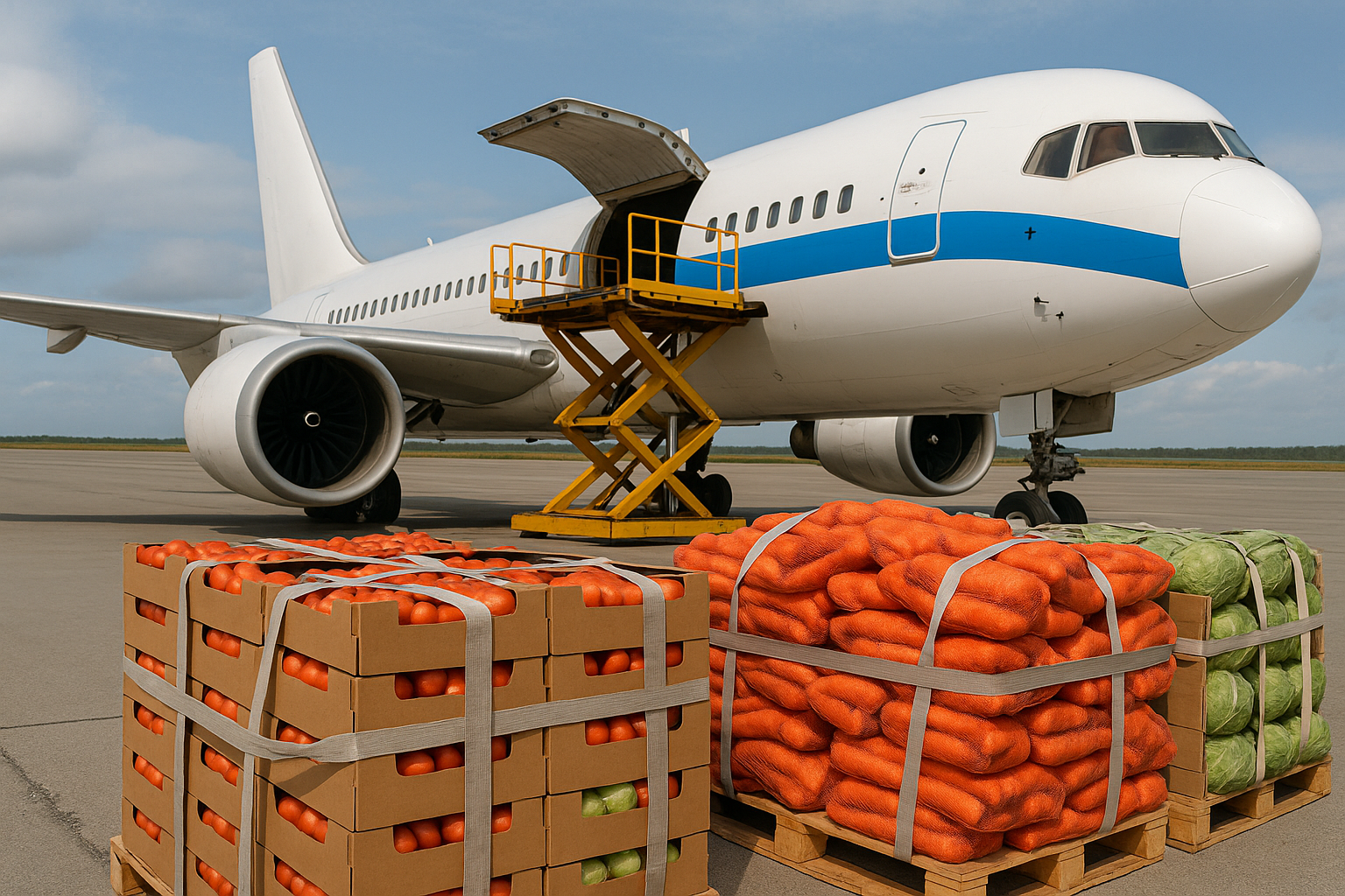 Президент поручил активнее использовать потенциал авиаперевозок для бесперебойной поставки сельхозпродукции на экспортные рынки