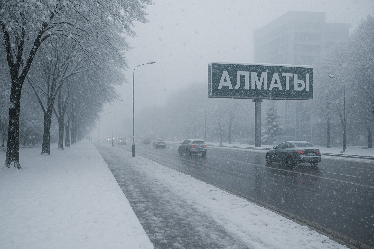 В Алматы объявлено штормовое предупреждение