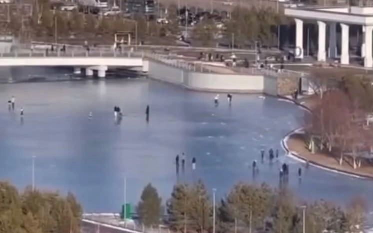 МЧС РК предупредило жителей Астаны о рисках тонкого льда