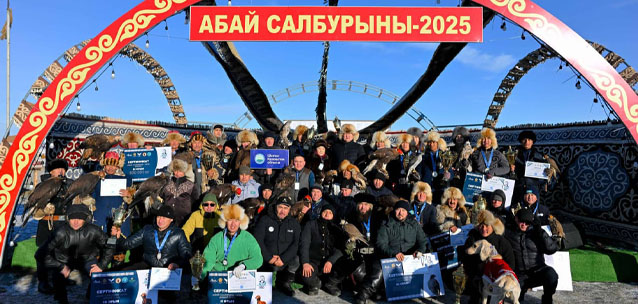 В области Абай состоялся республиканский турнир сокольников «Абай салбурыны – 2025»