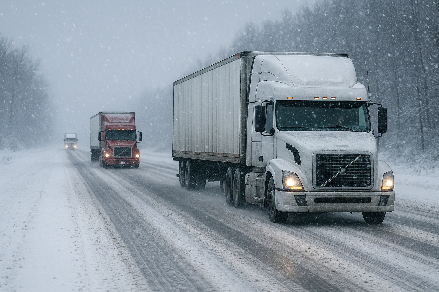 В Жетысуской области из-за непогоды ограничено движение грузовиков