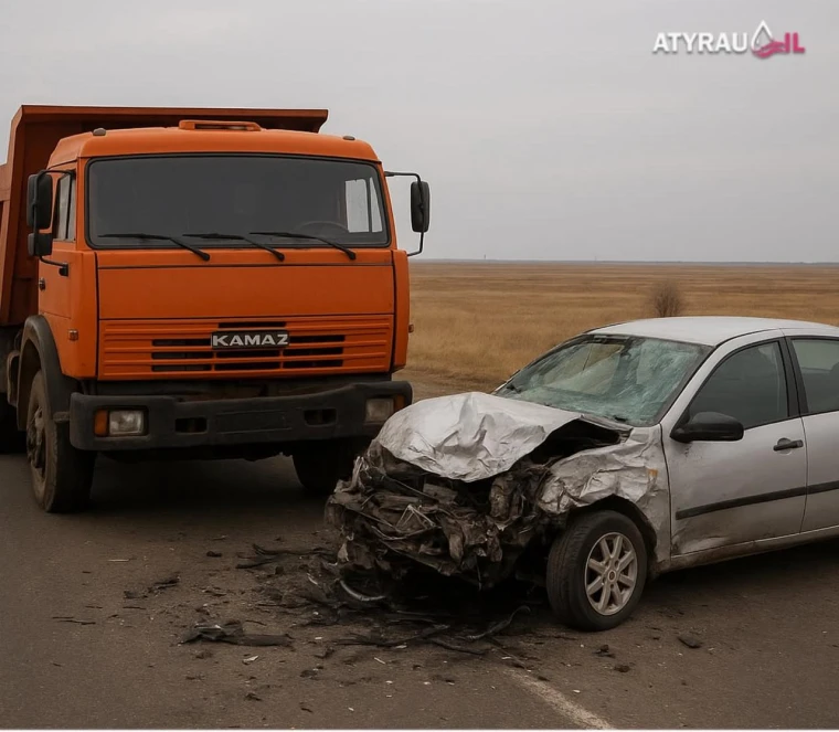 На трассе "Атырау - Уральск" двое детей погибли в аварии