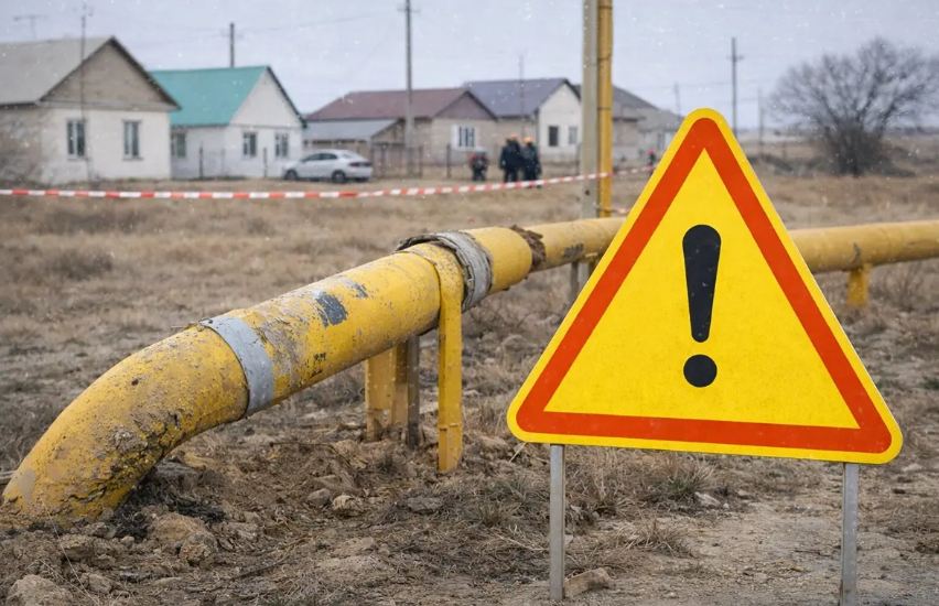 Из-за ДТП в Мангистау без газа остался целый посёлок