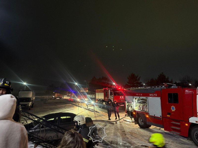В Караганде произошел пожар в сауне