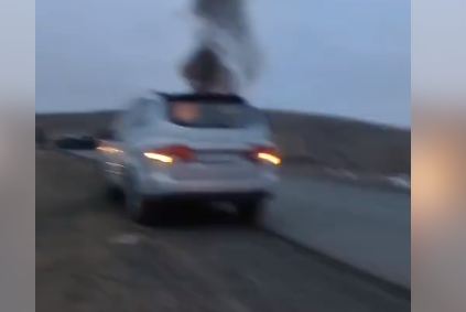 В Карагандинской области после ДТП загорелся инкассаторский автомобиль: водитель погиб