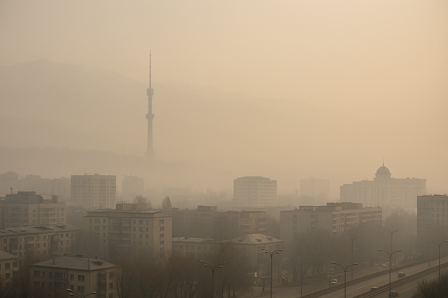 Жителей Алматы предупредили о повышенном загрязнении воздуха