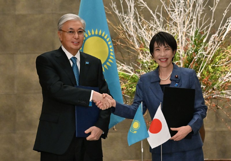 Касым-Жомарт Токаев и Премьер-министр Санаэ Такаичи подписали Совместное заявление