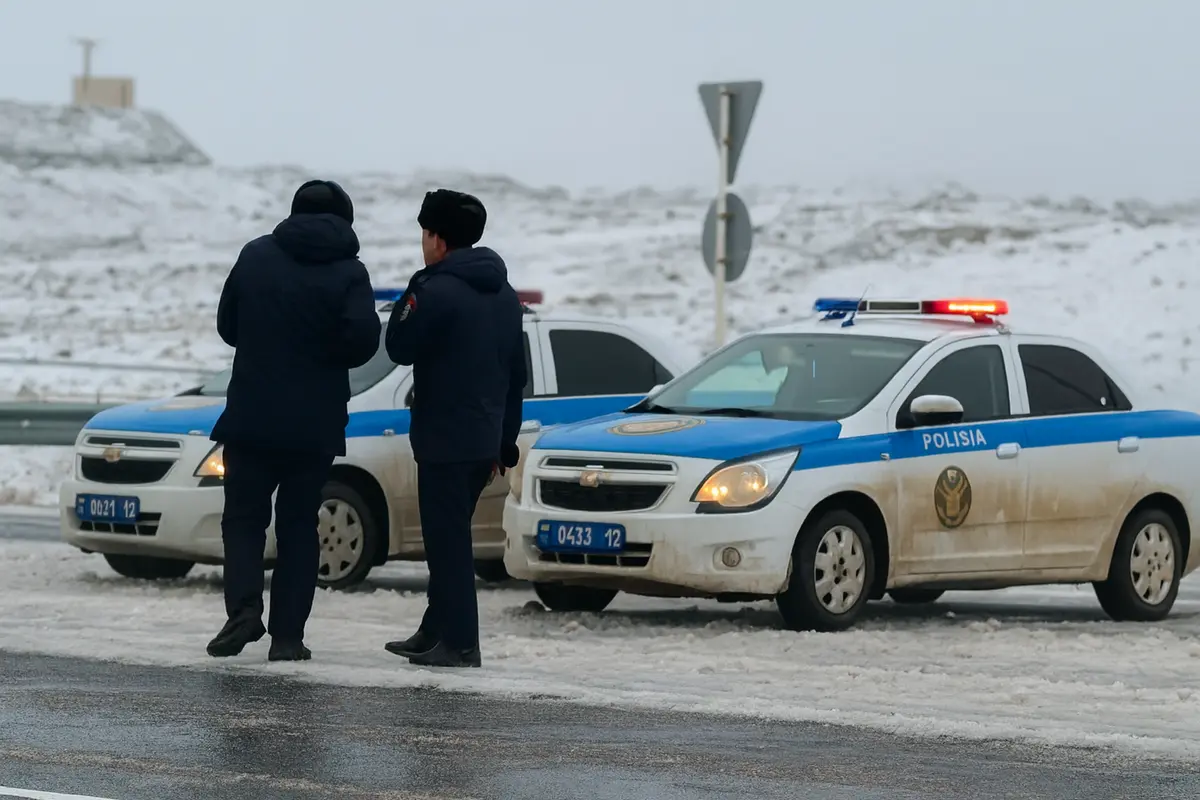 Участок трассы закрыли для проезда в Мангистау