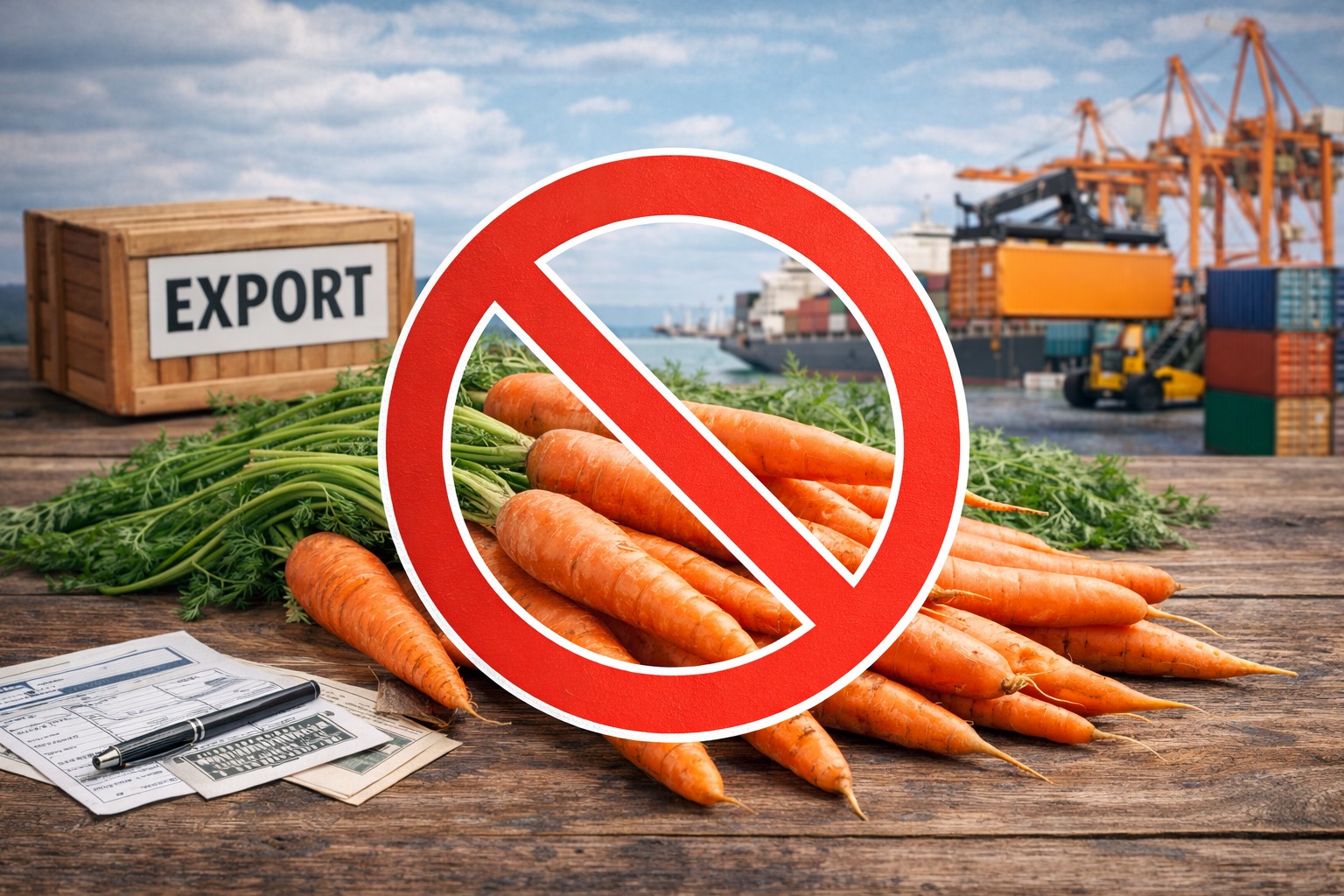 В Казахстане планируют ввести временный запрет на экспорт моркови