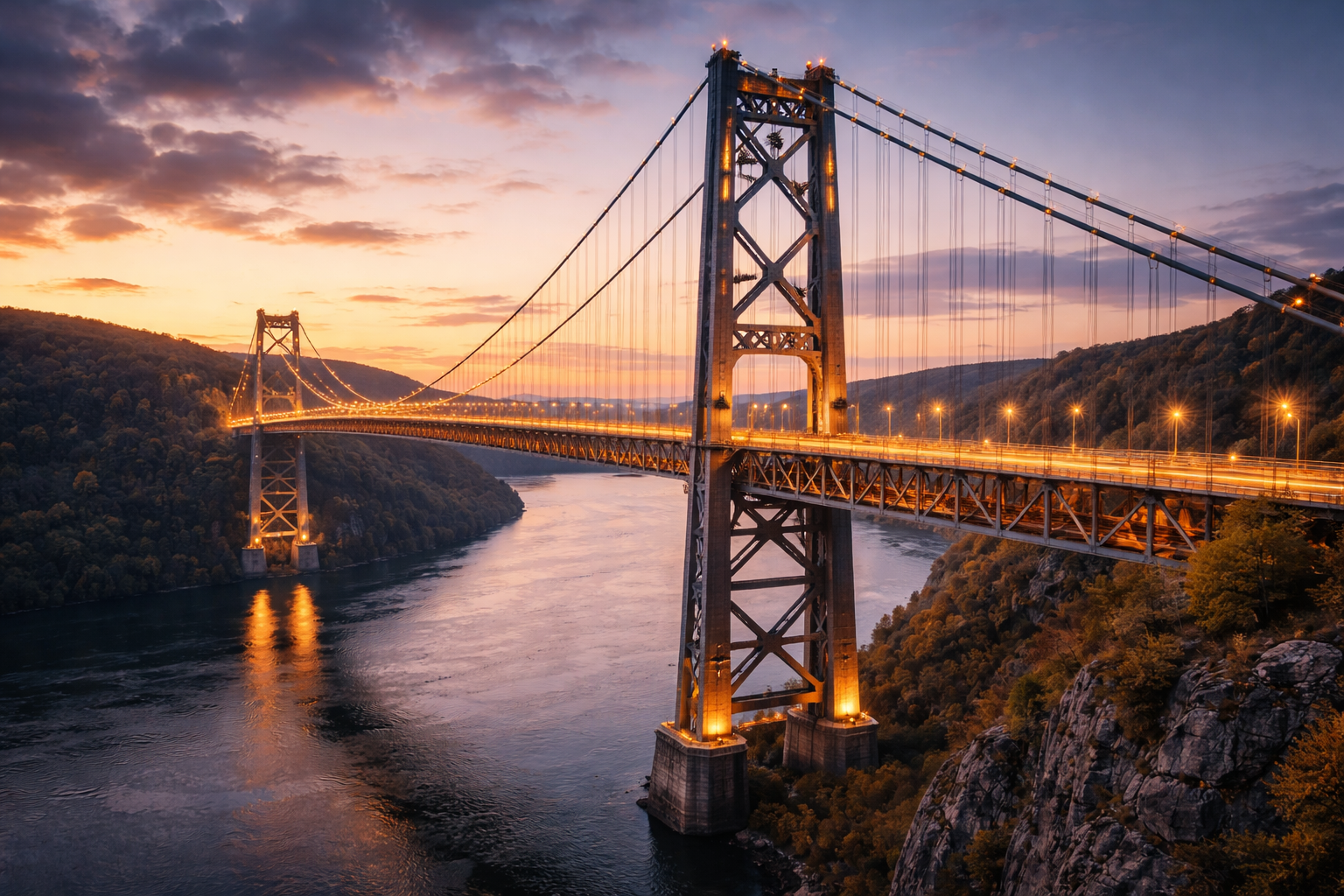 В США взорвали мост, который соединял два штата