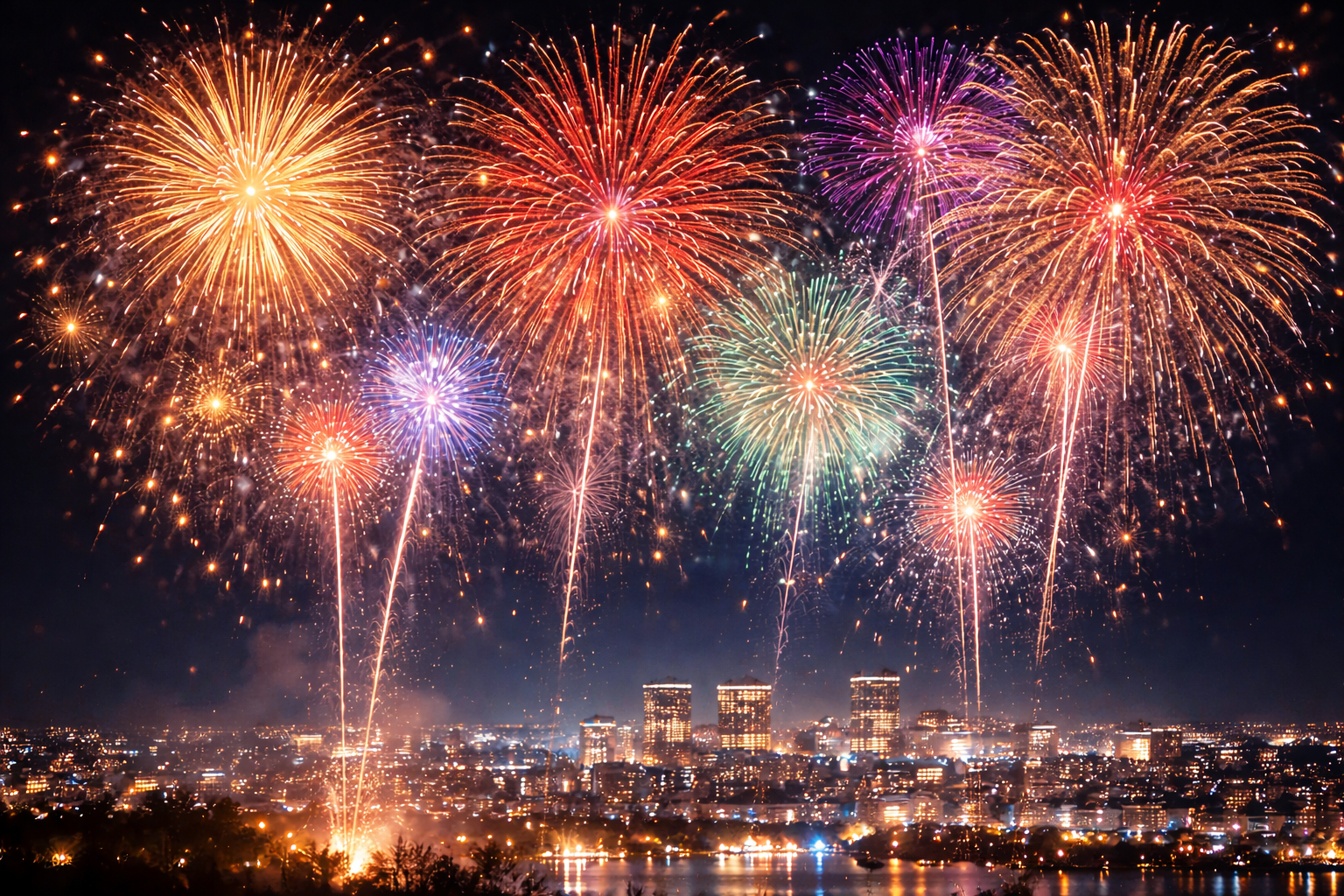 В новогоднюю ночь салют прогремит сразу на шести площадках в Усть-Каменогорске