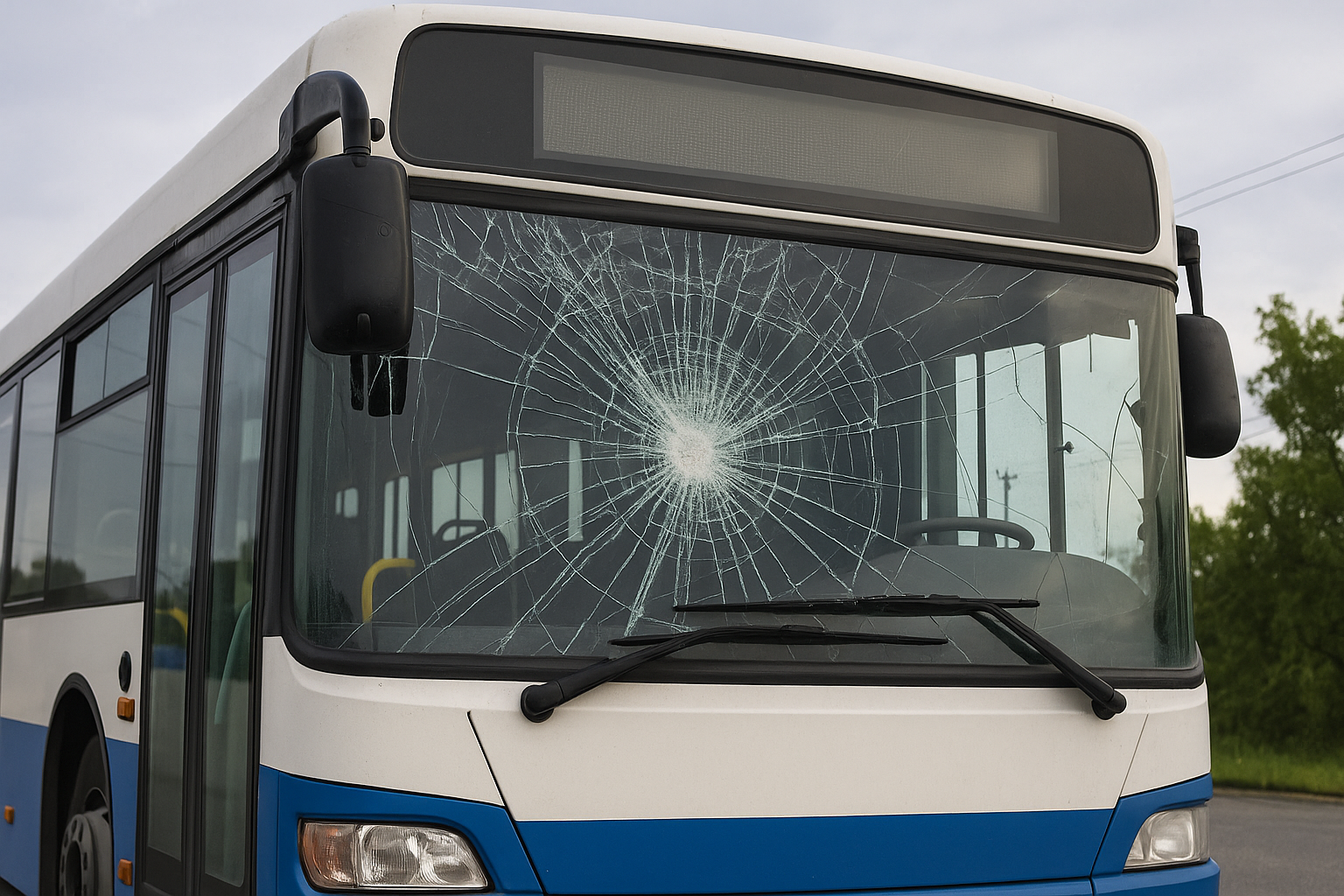 В Актюбинской области опрокинулся автобус с пассажирами