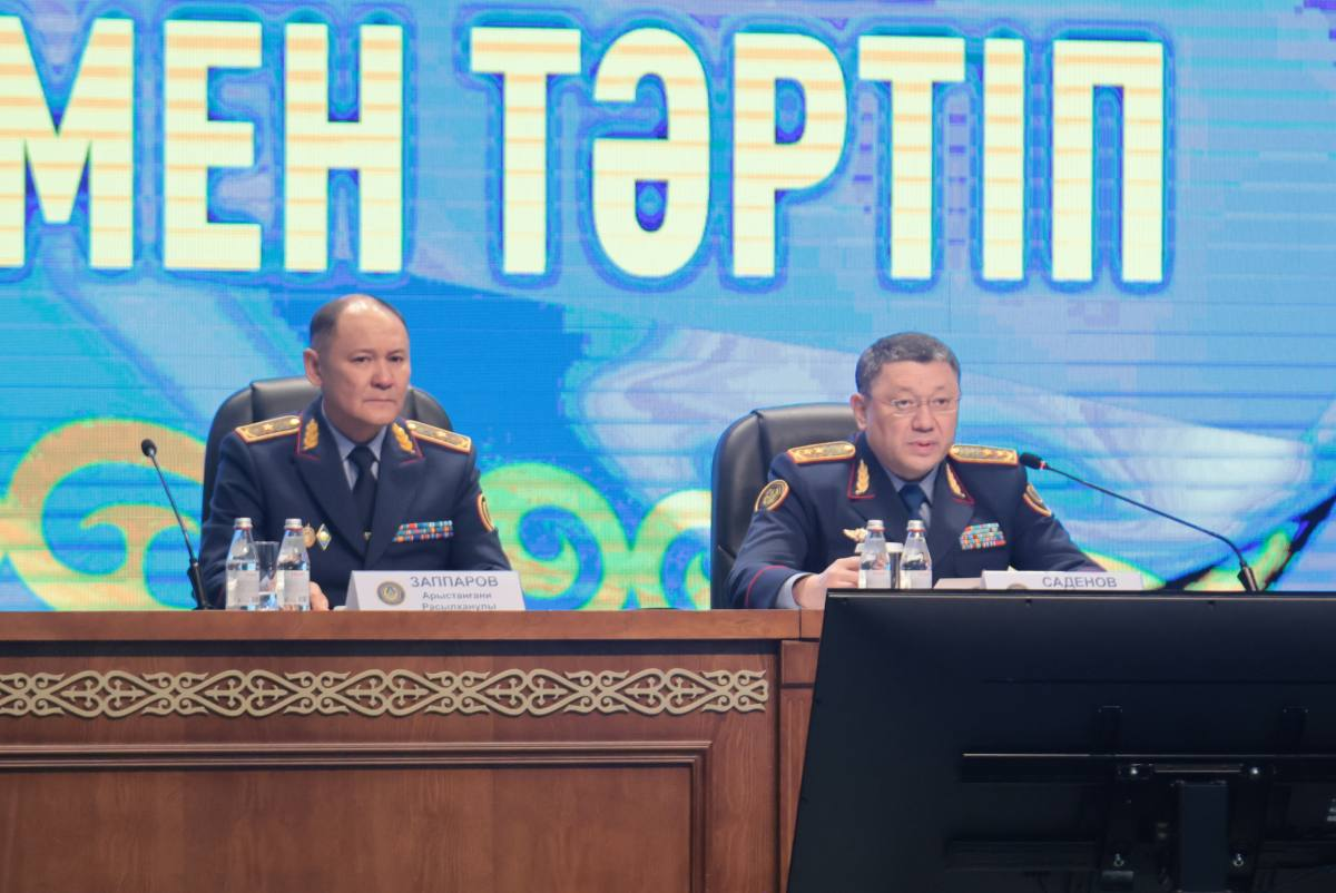 Глава МВД подвёл итоги года в Алматы