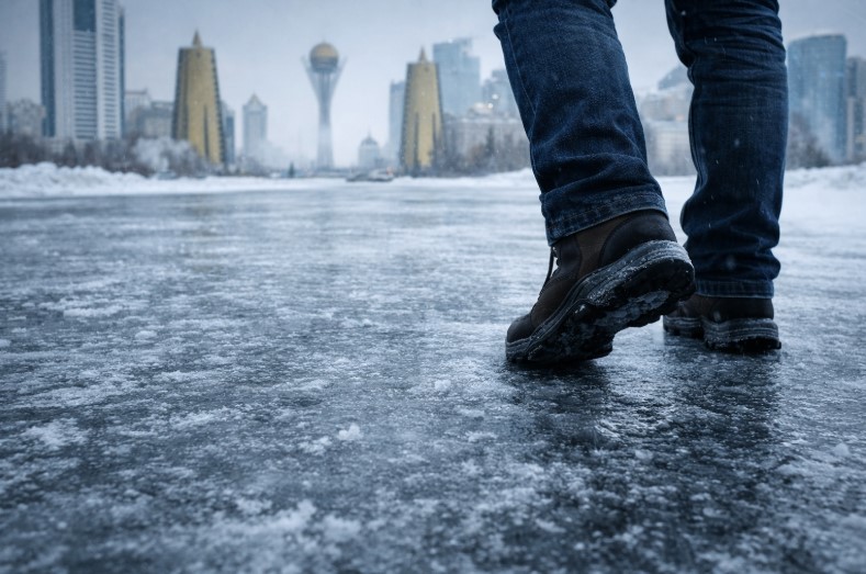 Гололед в столице: сколько человек получили травмы в Астане