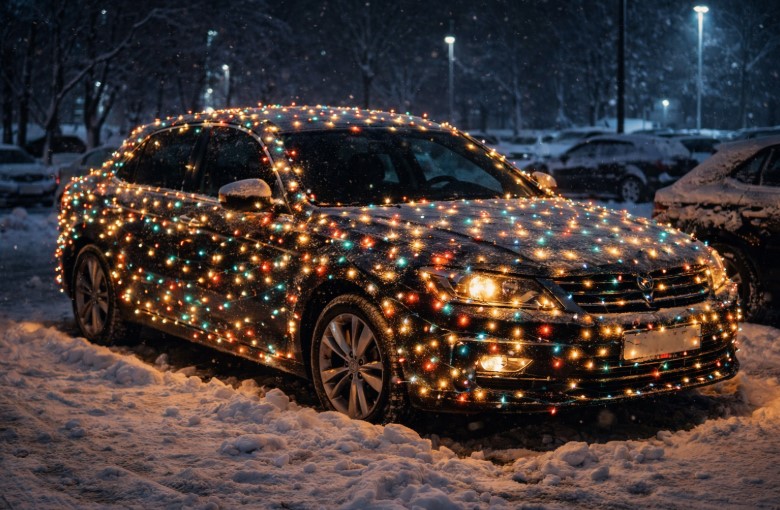 Гирлянды под запретом: за новогодний тюнинг авто грозит штраф