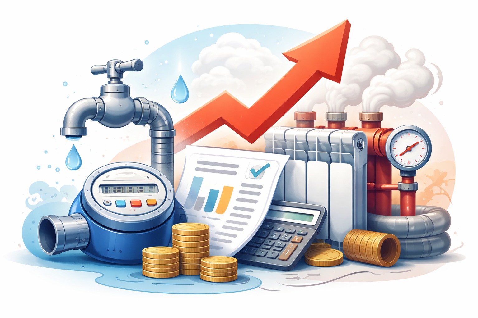 Тарифы на воду и отопление выросли в Усть-Каменогорске
