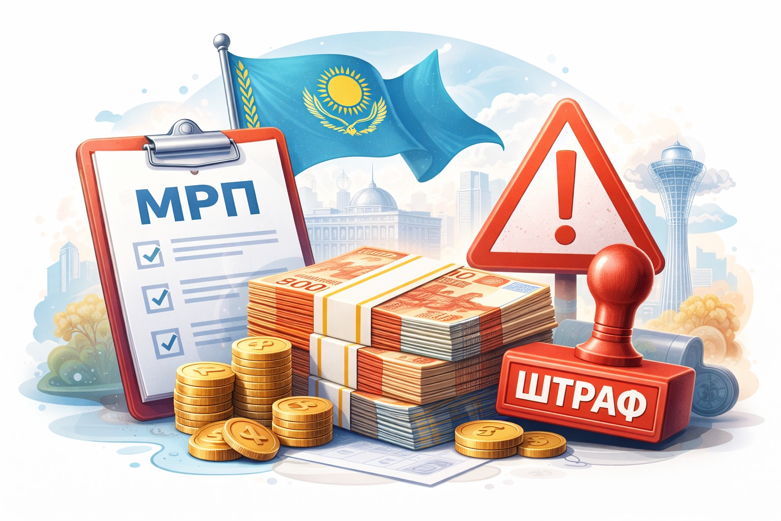 Штрафы подросли: за какие нарушения казахстанцам придётся платить до 130 тыс. тенге