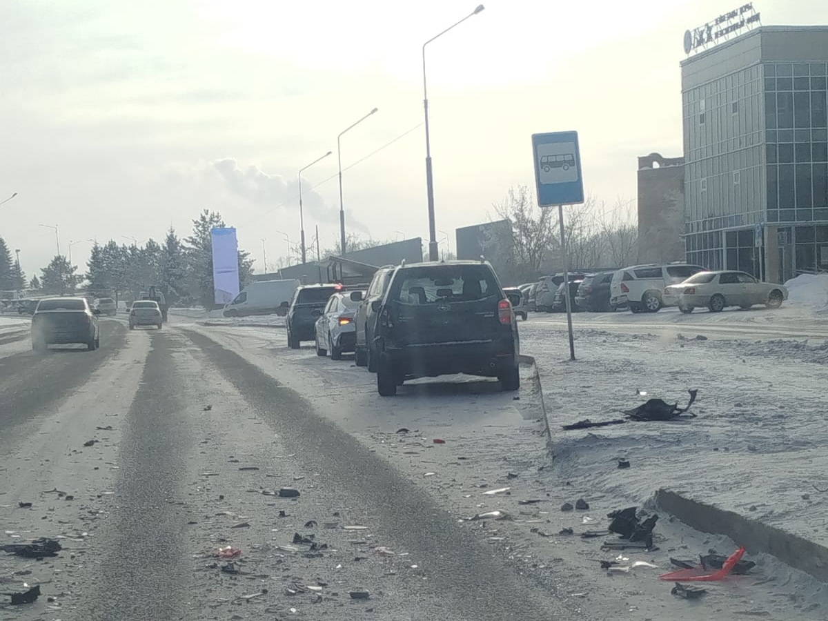 Тройное ДТП случилось в Усть-Каменогорске