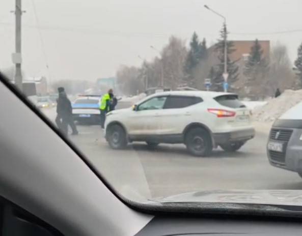 В Усть-Каменогорске полицейский автомобиль стал участником ДТП