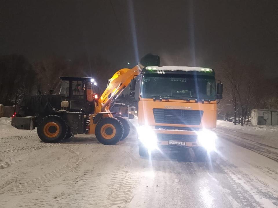 Из Астаны с начала зимы вывезли более 1,6 млн кубометров снега