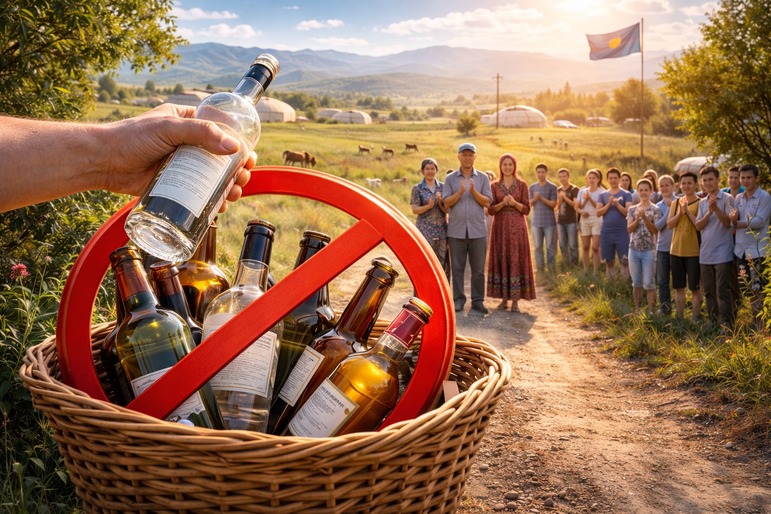 В Казахстане еще одно село отказалось от алкоголя