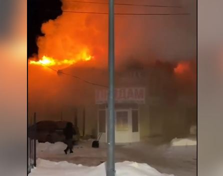 В Кызылординской области горело кафе