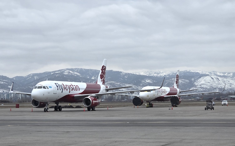 Самолет FlyArystan столкнулся с птицами