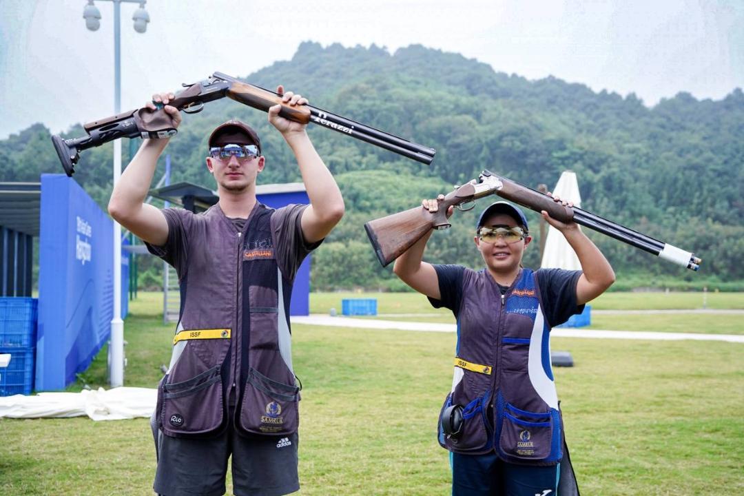 Сборная Казахстана по стендовой стрельбе завоевала бронзовую медаль на чемпионате Азии в Дохе