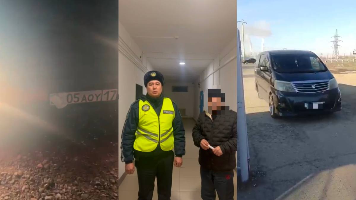 В Жамбылской области полиция выявила факты сокрытия номерных знаков